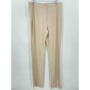 MARINA RINALDI Virgin Wool High Rise Stretch Pleated Slacks Dress Pants EUR 25